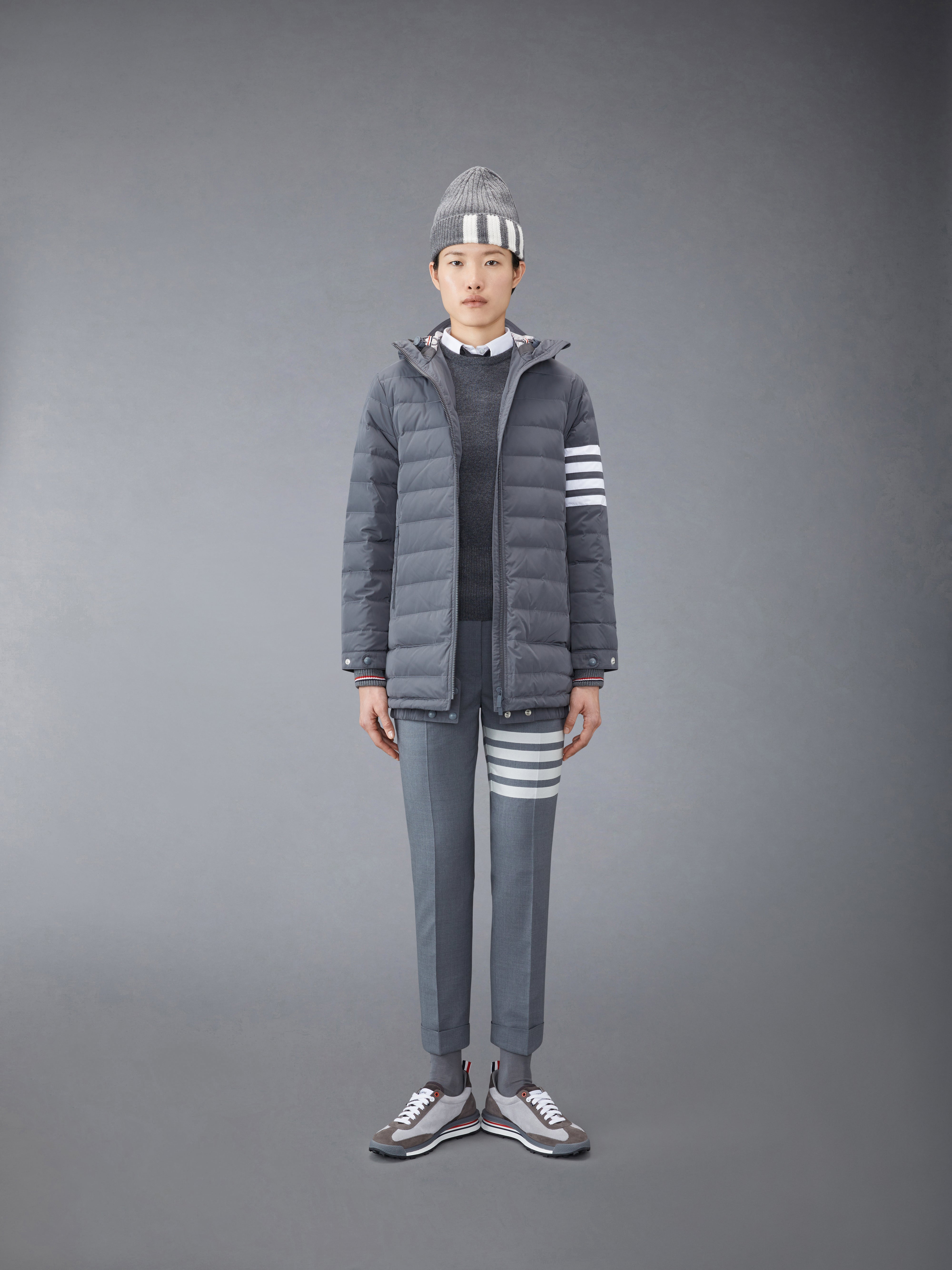 美品THOM BROWNEコットンクレープ ミラノステッチ 4BARプルオーバー コットン4BARクラシックミラノステッチプルオーバー | Thom Browne