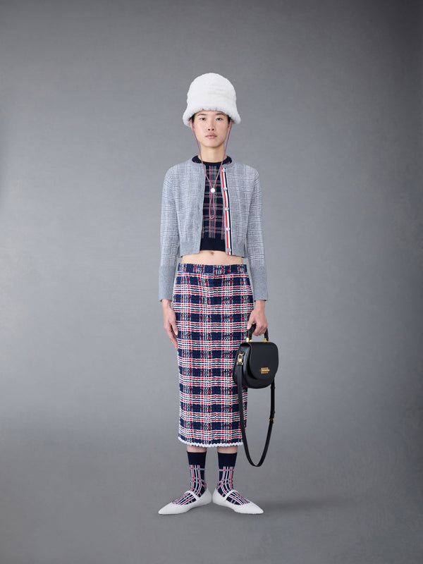 プリンス オブ ウェールズ カシミア クロップド クルーネック シェル トップ - image 3