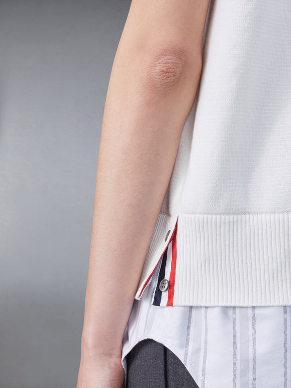 コットンミラノとオックスフォードの4BAR Vネックカーディガンベストシャツコンボ - image 5