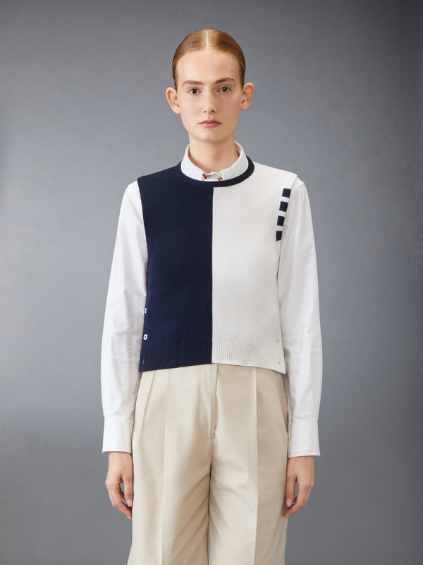 CASHMERE 4-BAR CROPPED SHELL TOP - image 1