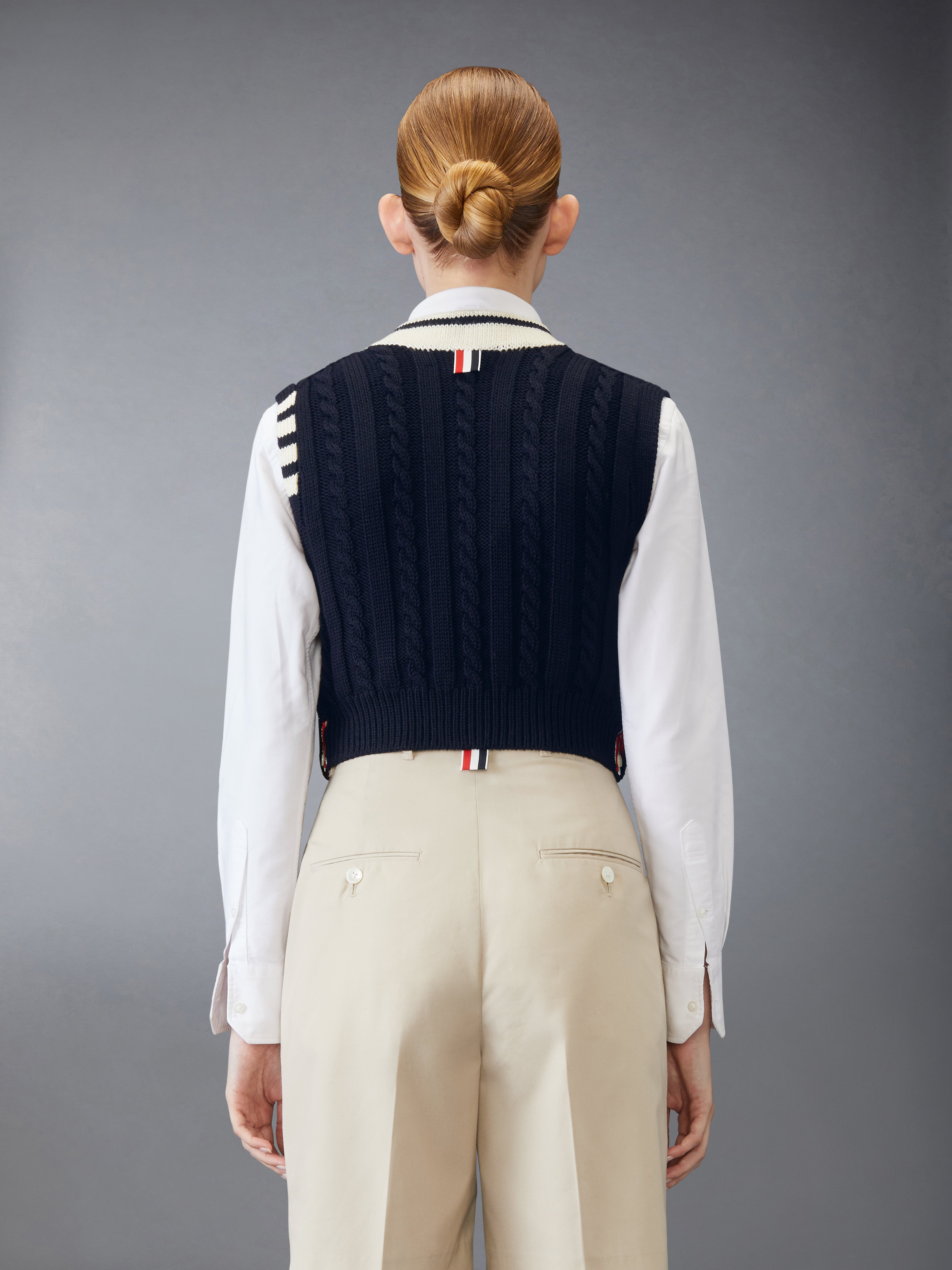 THOM BROWNE グレー ニットベスト Thom Browne ニットベスト 通販 - FARFETCH