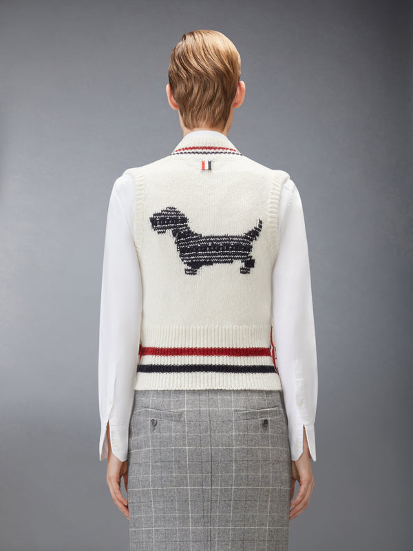DONEGAL RWB STRIPE HECTOR POINTELLE VEST - image 2