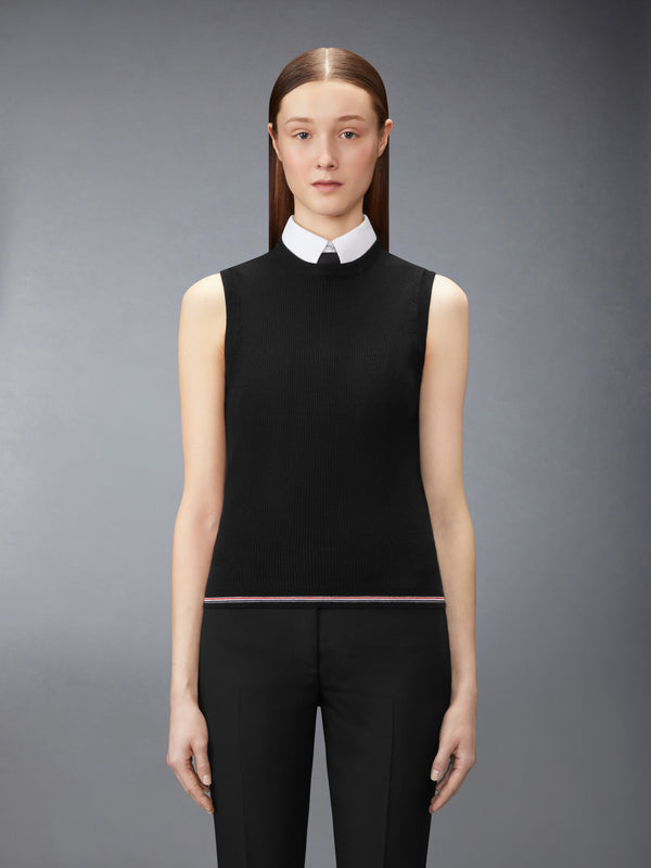 MERINO WOOL RWB STRIPE SHELL TOP - image 1