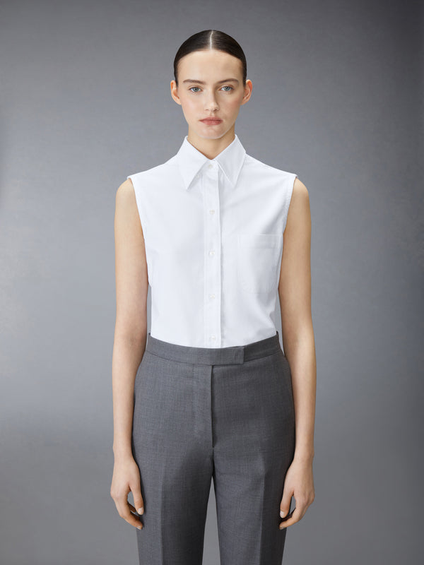 OXFORD CLASSIC SLEEVELESS SHIRT - image 1