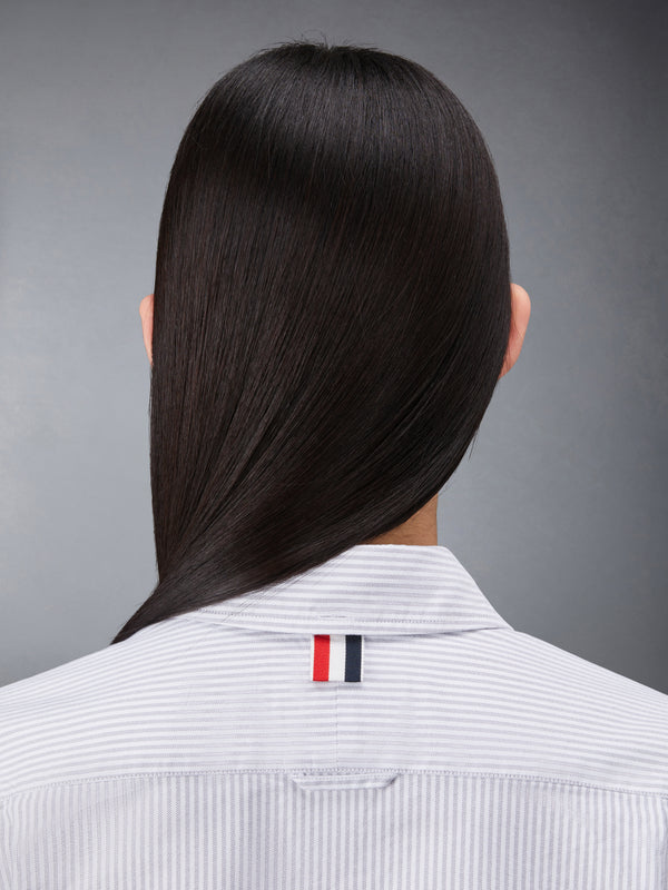 STRIPE OXFORD ARMBAND CLASSIC ROUND COLLAR SHIRT - image 7