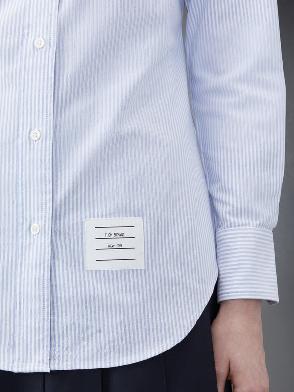 STRIPE OXFORD ARMBAND CLASSIC ROUND COLLAR SHIRT - image 6