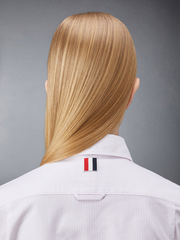 STRIPE OXFORD ARMBAND CLASSIC ROUND COLLAR SHIRT - image 7
