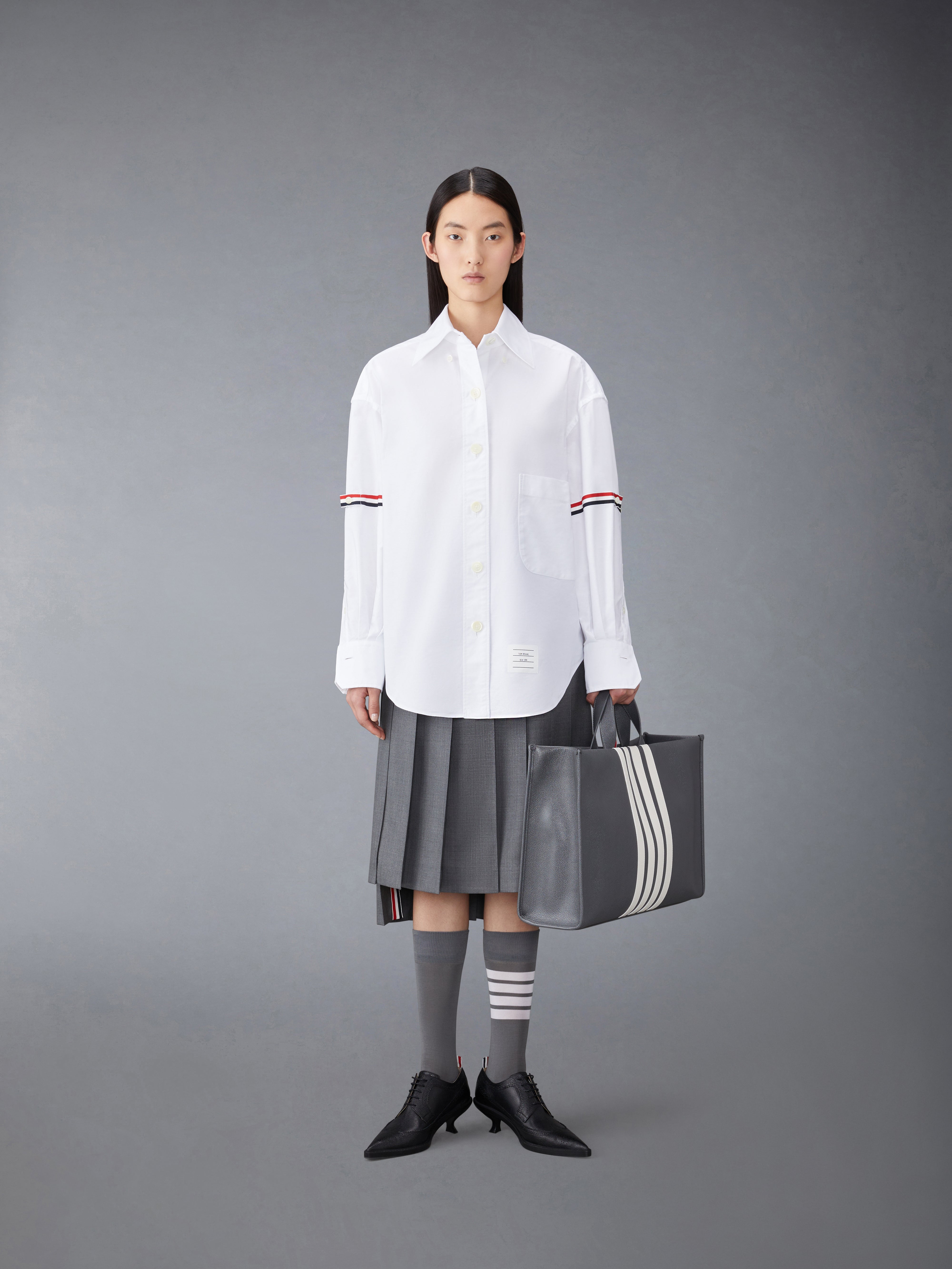Oxford Armband Supersized Shirt | Thom Browne Oxford Armband Supersized Shirt | Thom Browne