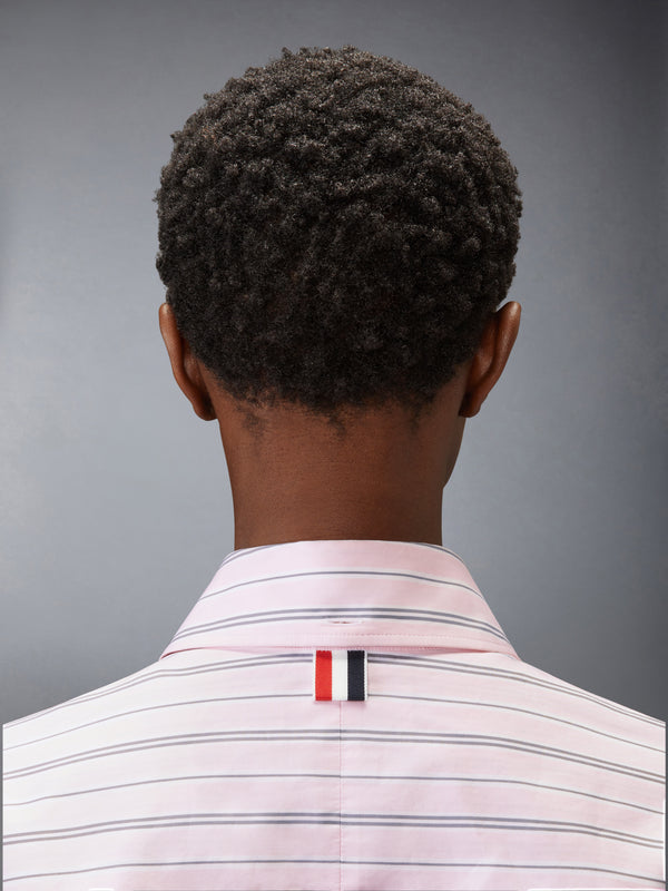 ヘアライン ストライプ ポプリン スーパーサイズ シャツ - image 4