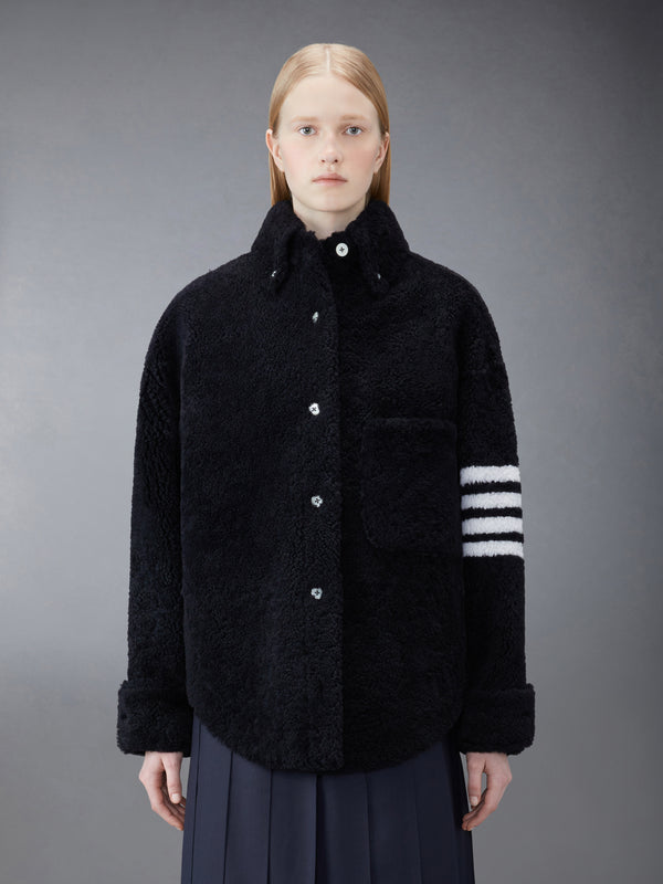 SHEARLING 4-BAR SUPERSIZED SHIRT JACKET - featured image