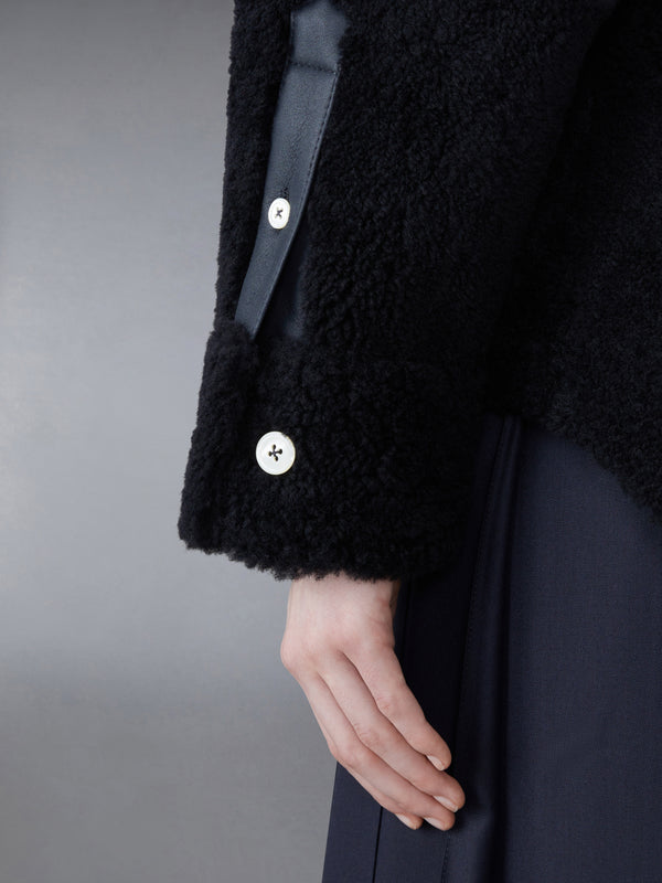SHEARLING 4-BAR SUPERSIZED SHIRT JACKET - image 5