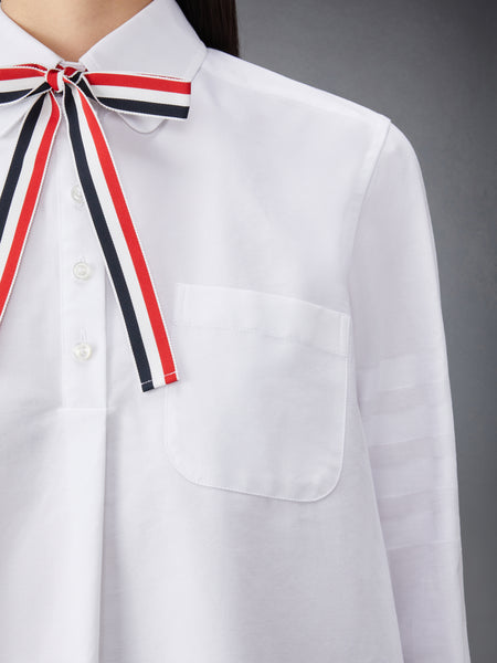 OXFORD 4-BAR BOW TIE BLOUSON