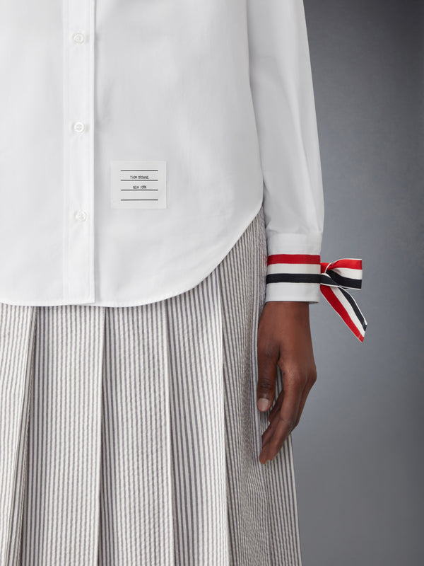 POPLIN SHIRT WITH SCARF CUFF - image 4