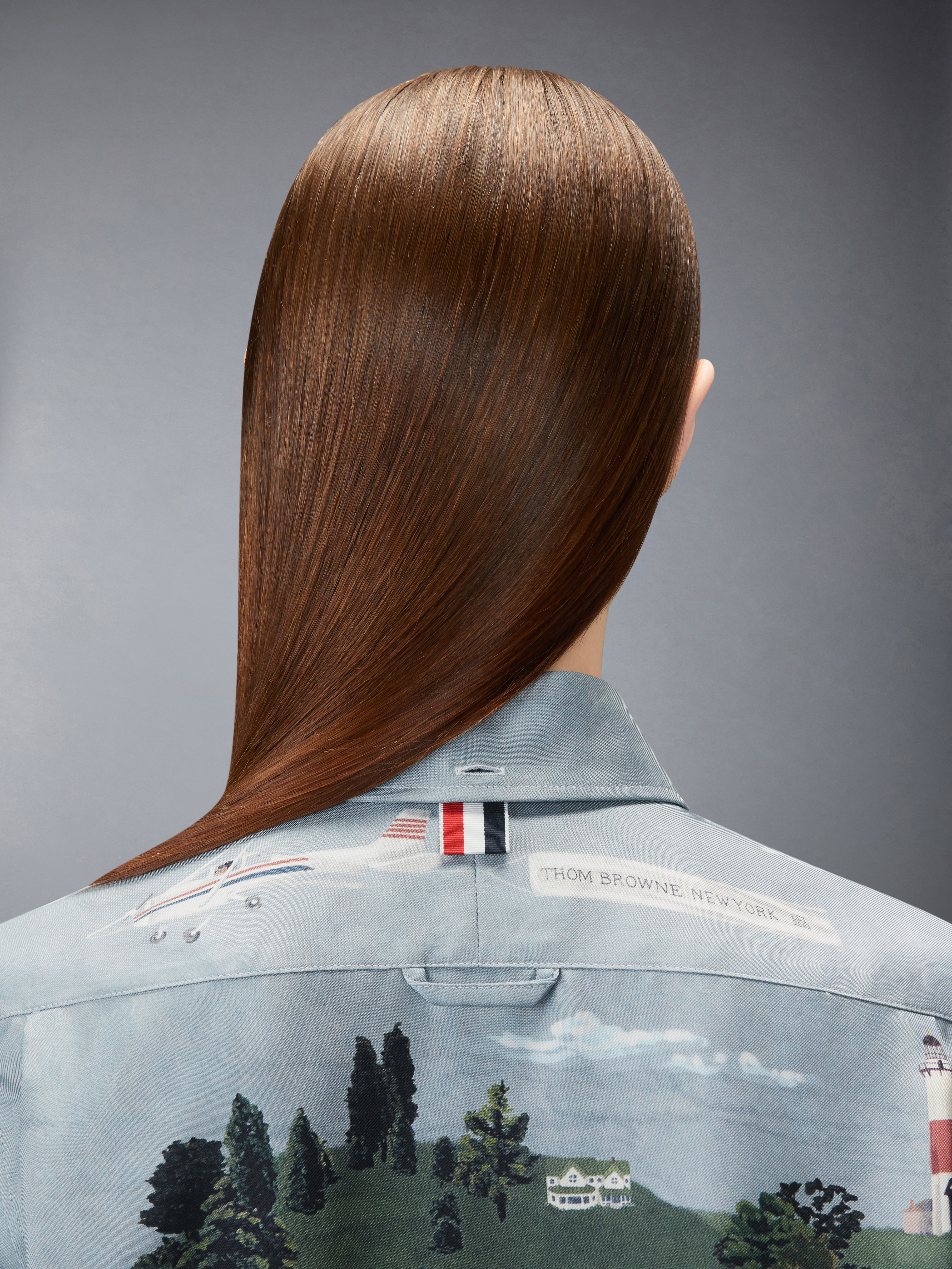 Nantucket Scenic Silk Twill Shirt | Thom Browne