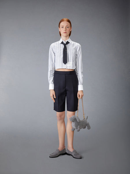 STRIPED OXFORD CROPPED SHIRT