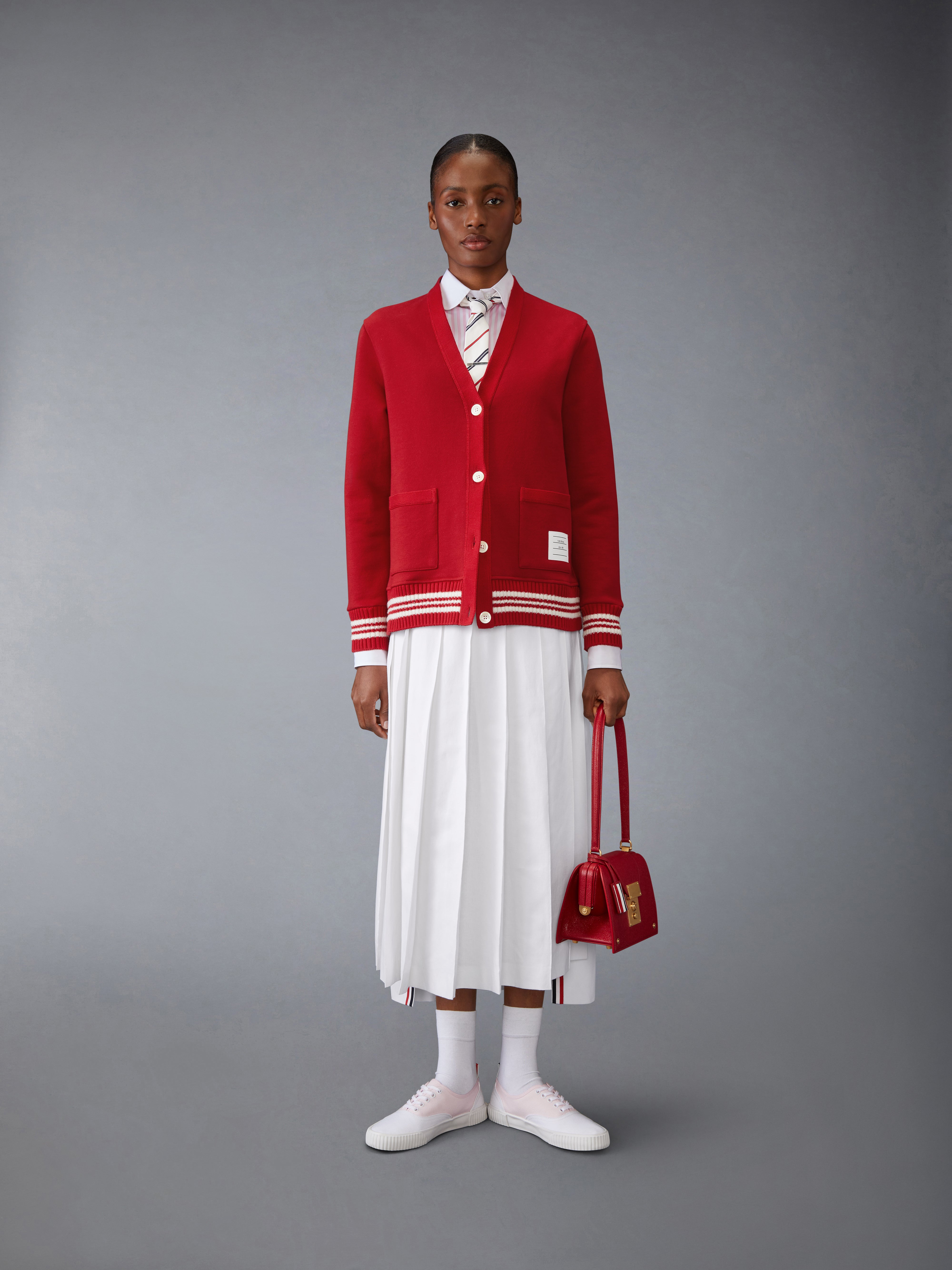 トップス THOM BROWNE CLASSIC ROUND COLLAR SHIRT Thom Browne - Classic Cropped Round Collar Shirt | HBX