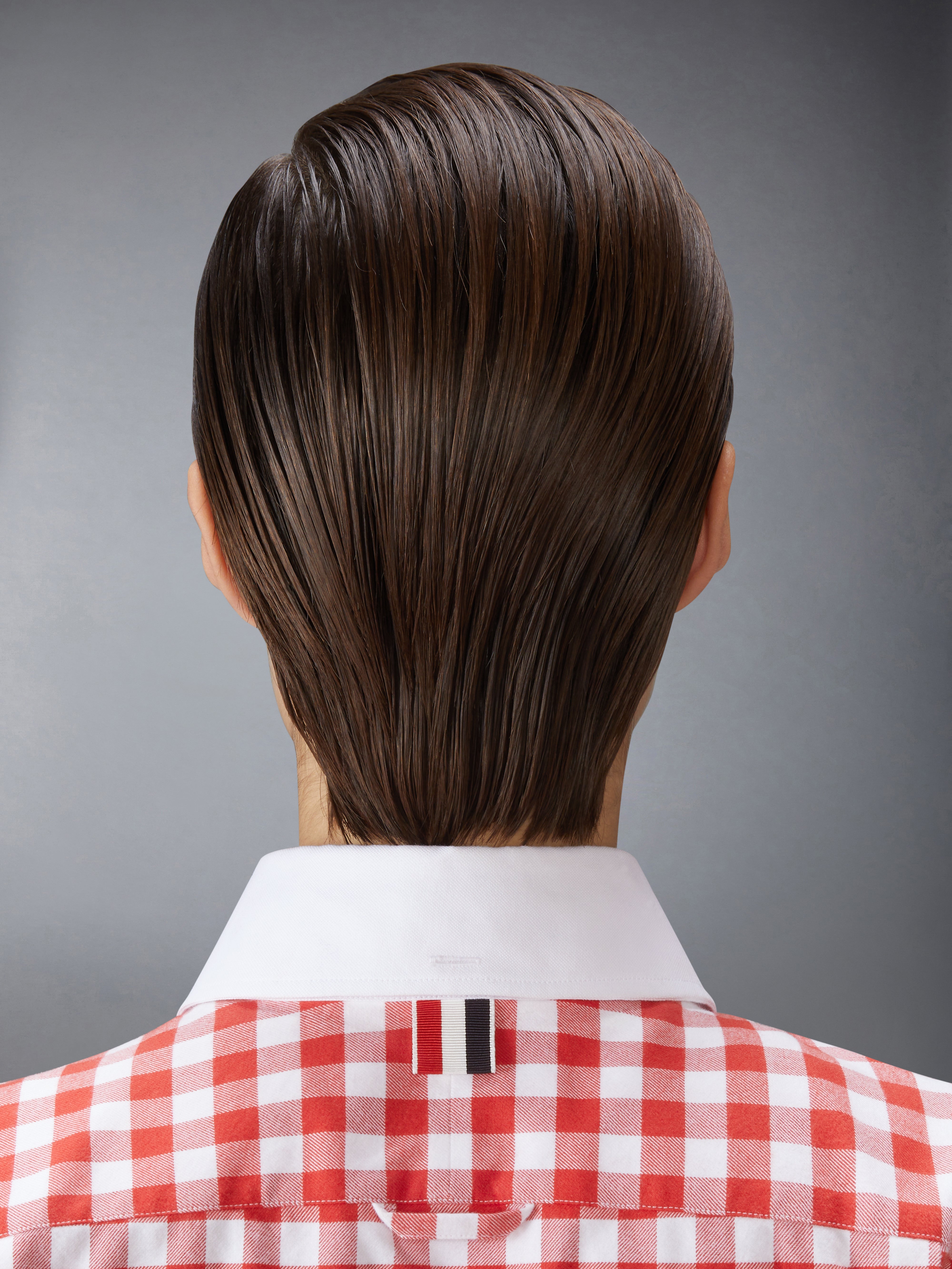 ギンガムチェック フランネル 4BAR クロップ シャツ | Thom Browne