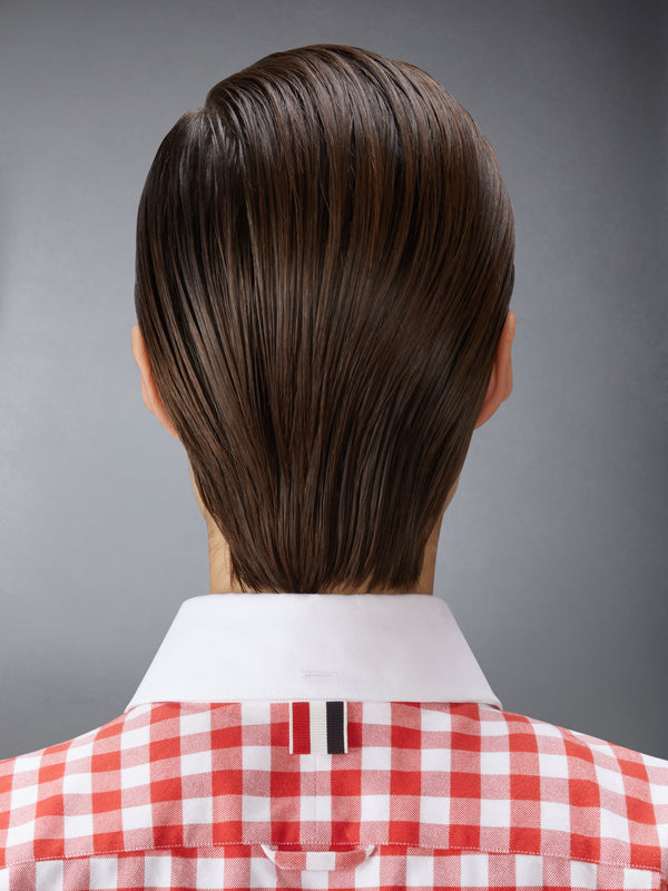 GINGHAM CHECK FLANNEL 4-BAR CROPPED SHIRT - image 5