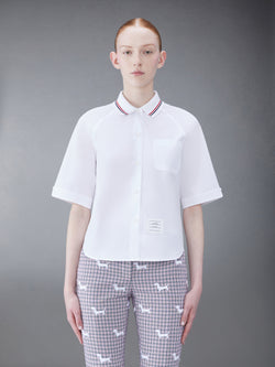POPLIN BOX PLEAT SHIRT
