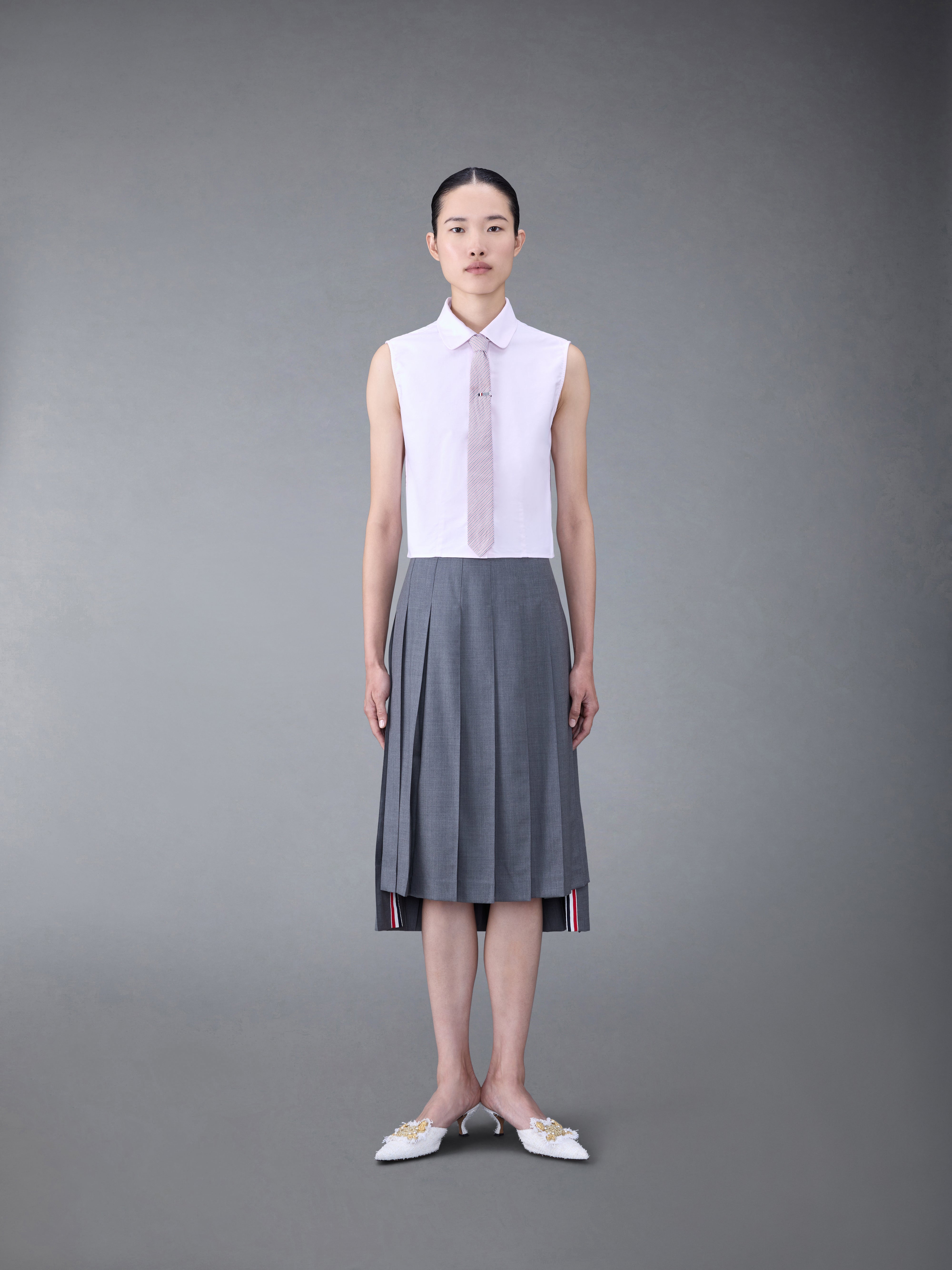 オックスフォード ノースリーブ ブラウス | Thom Browne