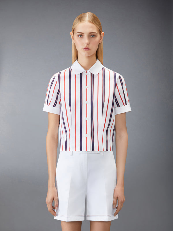 REPP STRIPE POPLIN BLOUSE - image 1