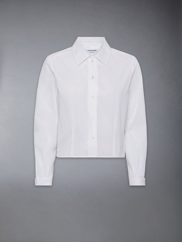 POPLIN TUCKED BLOUSE