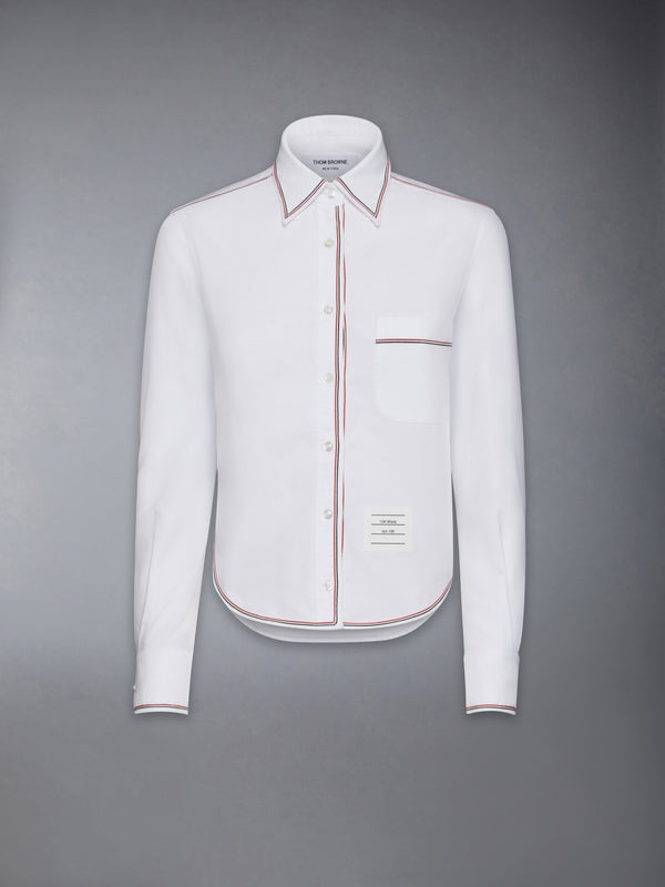 CLASSIC LONG SLEEVE CROPPED SHIRT - featured image