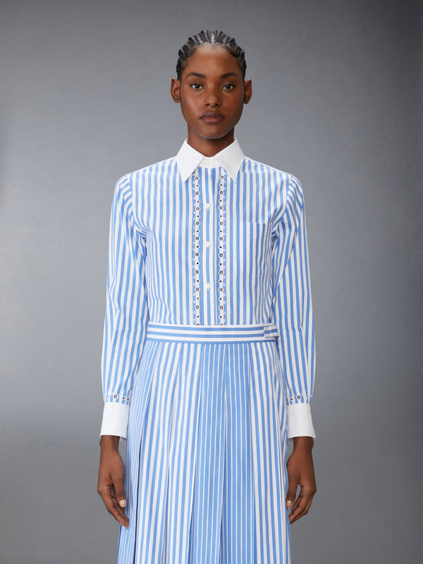 AWNING STRIPED POPLIN CLASSIC LONG SLEEVE SHIRT - image 1