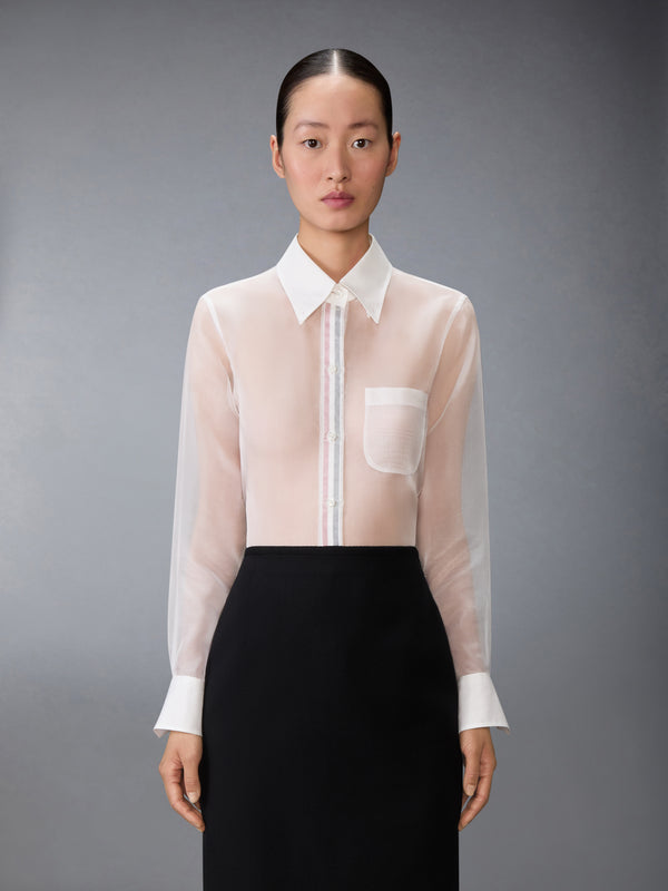 SILK ORGANZA SHIRT - image 1