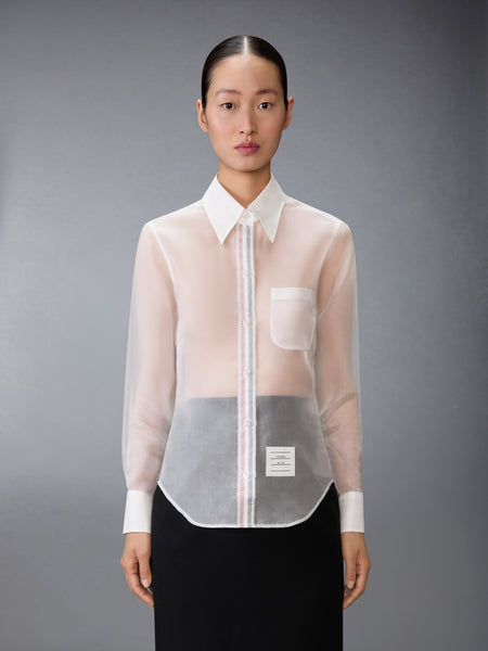 SILK ORGANZA SHIRT WHITE