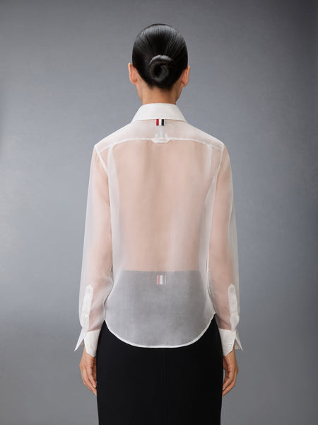 SILK ORGANZA SHIRT WHITE