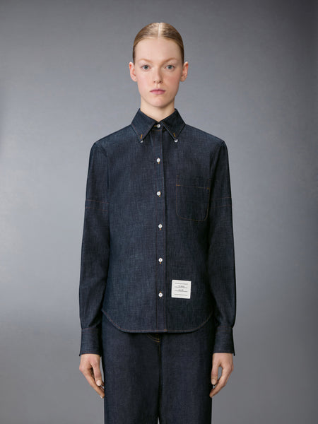 DENIM ARMBAND SHIRT NAVY