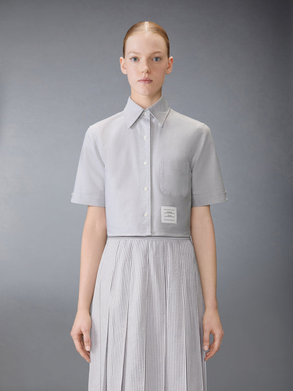OXFORD CROPPED SHORT SLEEVE SHIRT - image 1