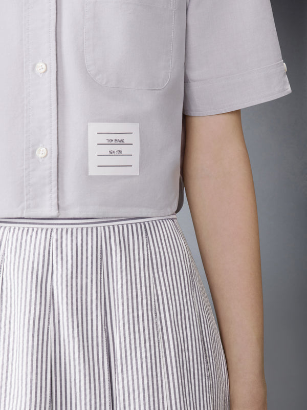 OXFORD CROPPED SHORT SLEEVE SHIRT - image 5