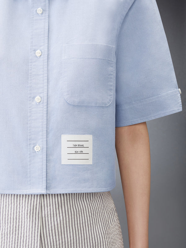 OXFORD CROPPED SHORT SLEEVE SHIRT - image 5