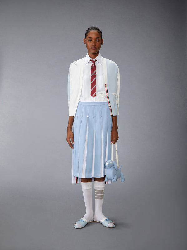 PINSTRIPE POPLIN CROPPED SHORT SLEEVE SHIRT - image 3