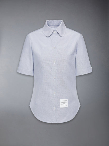 OXFORD ROUND COLLAR SHORT SLEEVE SHIRT