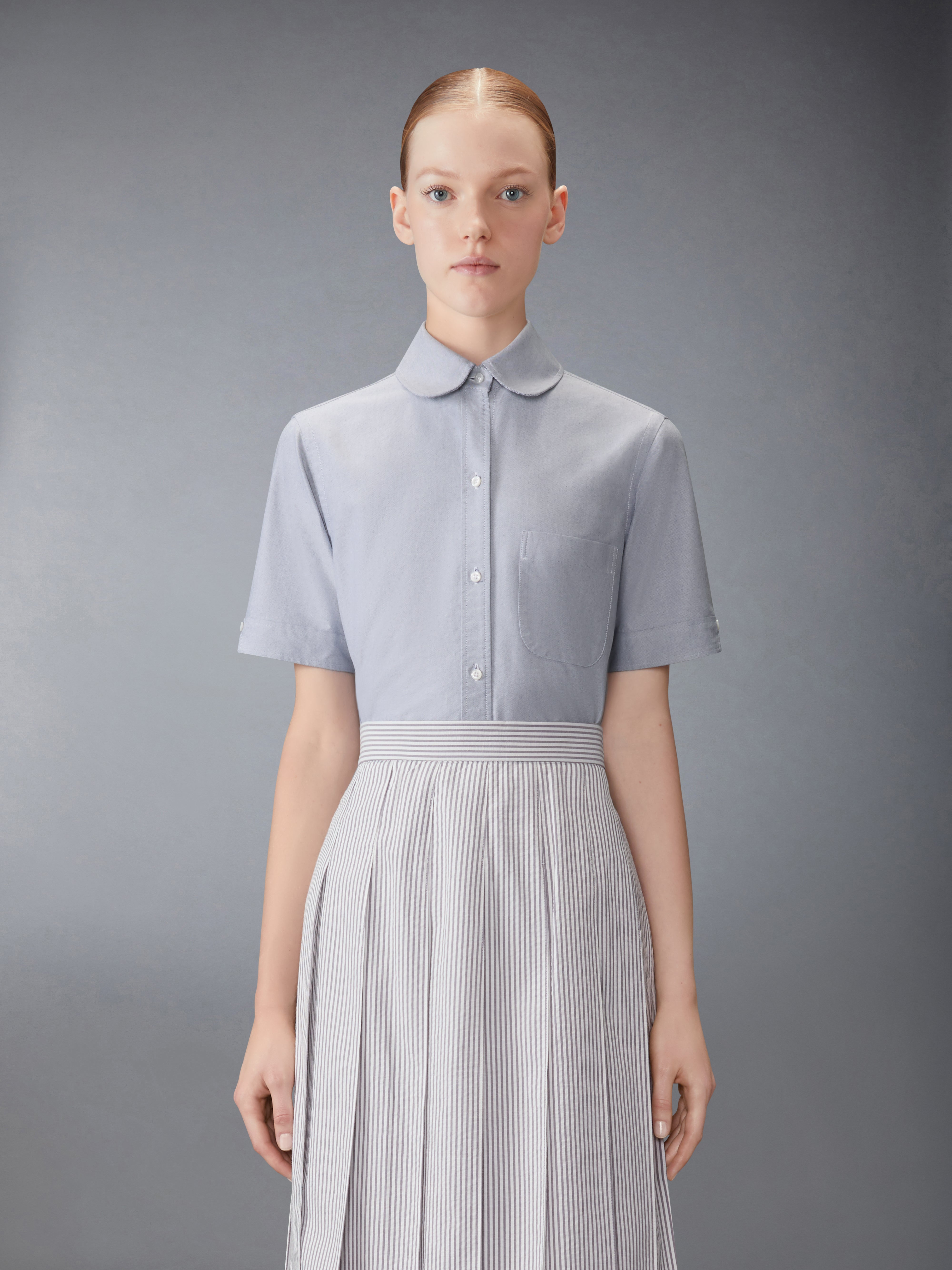 THOM BROWNE 長袖シャツ 水色　10 140位 THOM BROWNE SHIRT 10 (POPLIN) – ETEFT AUTHENTIC