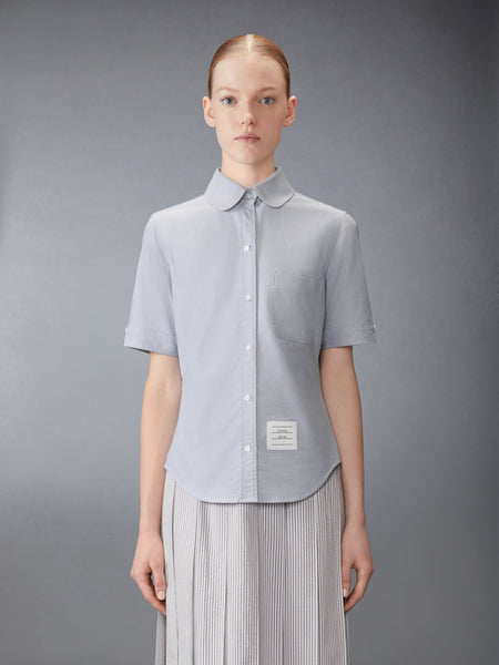 OXFORD ROUND COLLAR SHORT SLEEVE SHIRT