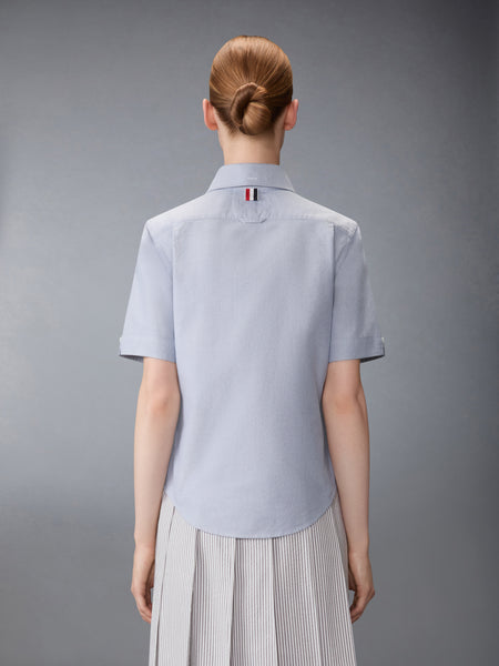 OXFORD ROUND COLLAR SHORT SLEEVE SHIRT
