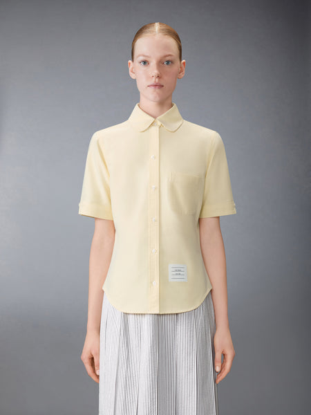 OXFORD ROUND COLLAR SHORT SLEEVE SHIRT