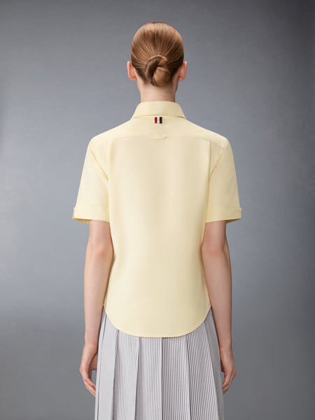 OXFORD ROUND COLLAR SHORT SLEEVE SHIRT