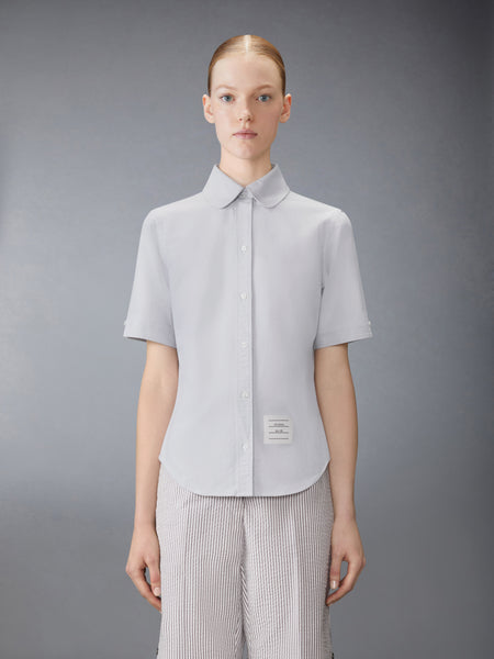 OXFORD ROUND COLLAR SHORT SLEEVE SHIRT