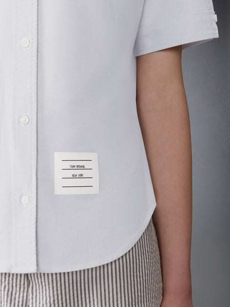 OXFORD ROUND COLLAR SHORT SLEEVE SHIRT