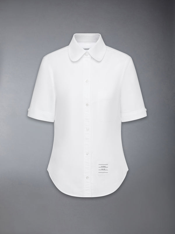 OXFORD ROUND COLLAR SHORT SLEEVE SHIRT - featured image