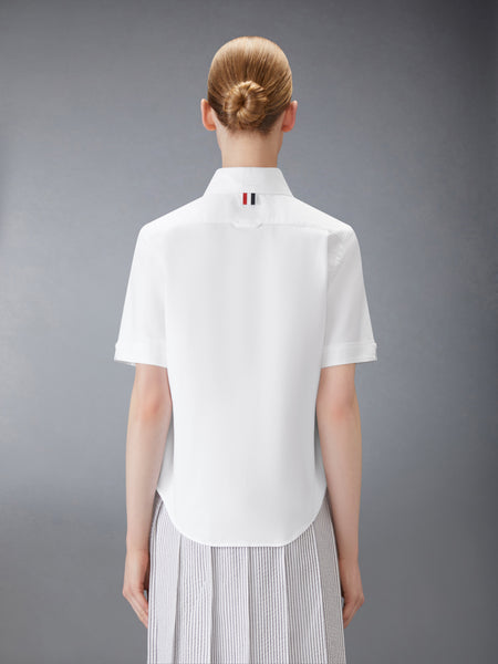 OXFORD ROUND COLLAR SHORT SLEEVE SHIRT