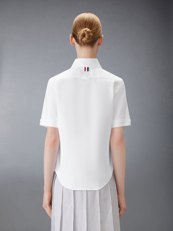 OXFORD ROUND COLLAR SHORT SLEEVE SHIRT - image 3