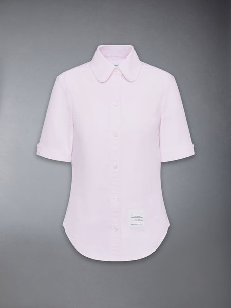 OXFORD ROUND COLLAR SHORT SLEEVE SHIRT