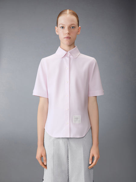 OXFORD ROUND COLLAR SHORT SLEEVE SHIRT