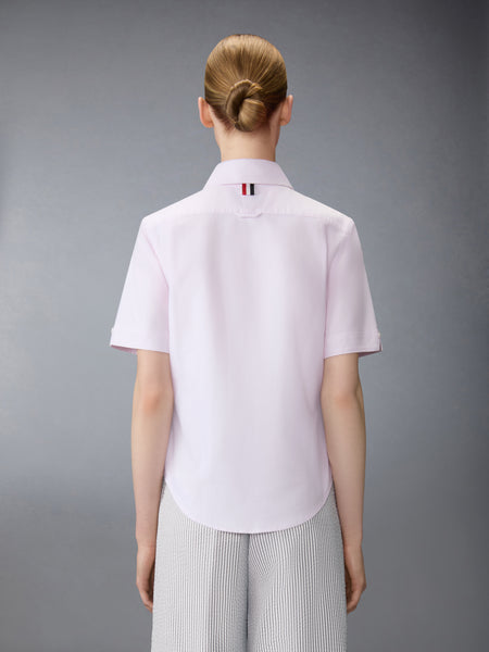 OXFORD ROUND COLLAR SHORT SLEEVE SHIRT